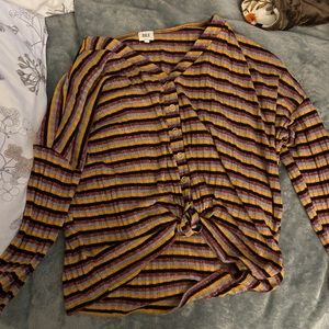 button down long sleeve soft tee. BKE